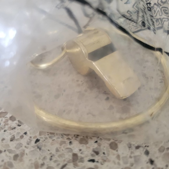 VTG The Jailer's Key Ring + The Policeman's Whistle Brass ORing NEW Flawed Bag - Picture 3 of 5